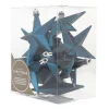 12 Blue Christmas Stars In Convenient Box