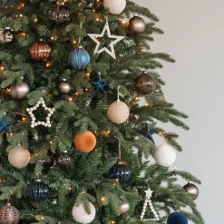 12 Blue Christmas Stars In Convenient Box