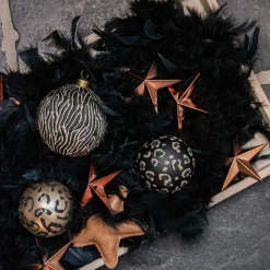 12 Christmas Stars 10cm Bronze