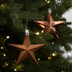 12 Christmas Stars 10cm Bronze