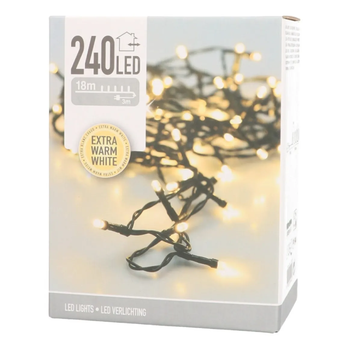 240 LED Light Chain | Extra Warm White | Indoor & Outdoor Use