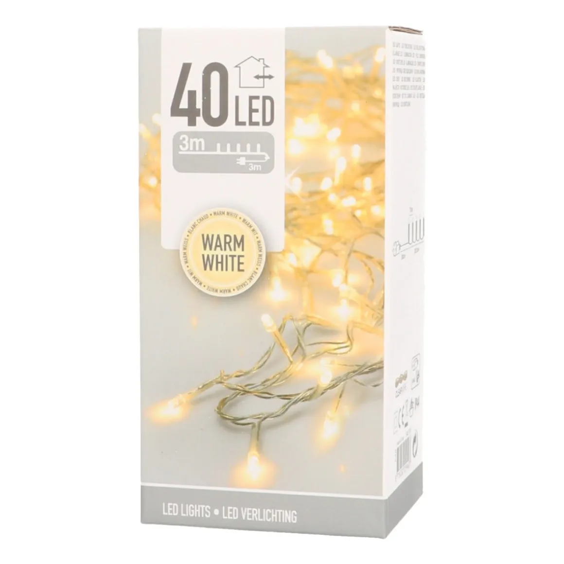 40 LED Light Chain | Warm White | Indoor & Outdoor Use