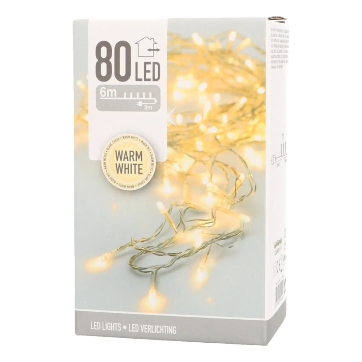 80 LED Light Chain | Warm White | Indoor & Outdoor Use