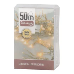 50 LED Light Chain | Warm White | Battery Operated | Indoor Use