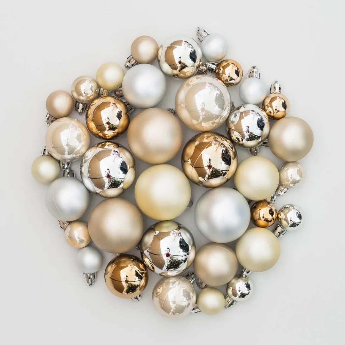 36 Pack Home Sweet Home Mix Mini Shatterproof Baubles