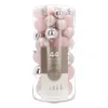44 Pink Christmas Baubles In Storage Tube