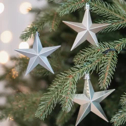 12 Shatterproof Christmas Stars Home Sweet Home Mix 10 Cm
