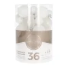 36 Small Shatterproof Christmas Baubles White Mix In Box