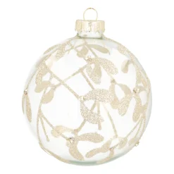 Airy Transparent Bauble With Hand-painted Design