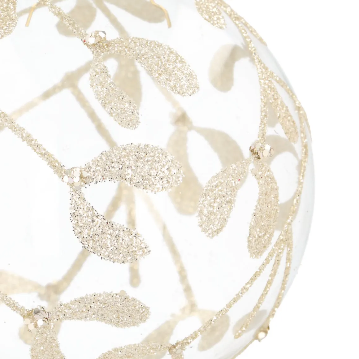 Airy Transparent Bauble With Hand-painted Design