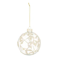 Airy Transparent Bauble With Hand-painted Design