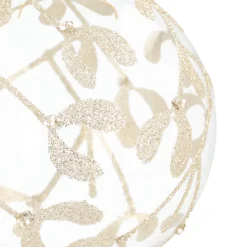 Airy Transparent Bauble With Hand-painted Design