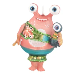 Alien Monster Christmas Ornament | Glass | Multi | 12cm