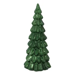 Atmospheric Deep Green LED Christmas Tree With Embossed Design