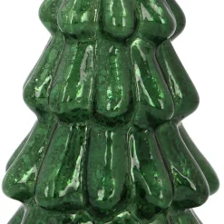 Atmospheric Deep Green LED Christmas Tree With Embossed Design