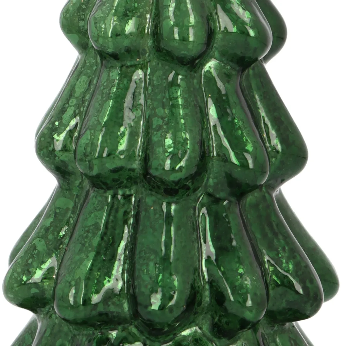 Atmospheric Deep Green LED Christmas Tree With Embossed Design