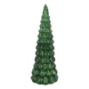 Atmospheric Deep Green LED Christmas Tree With Embossed Design