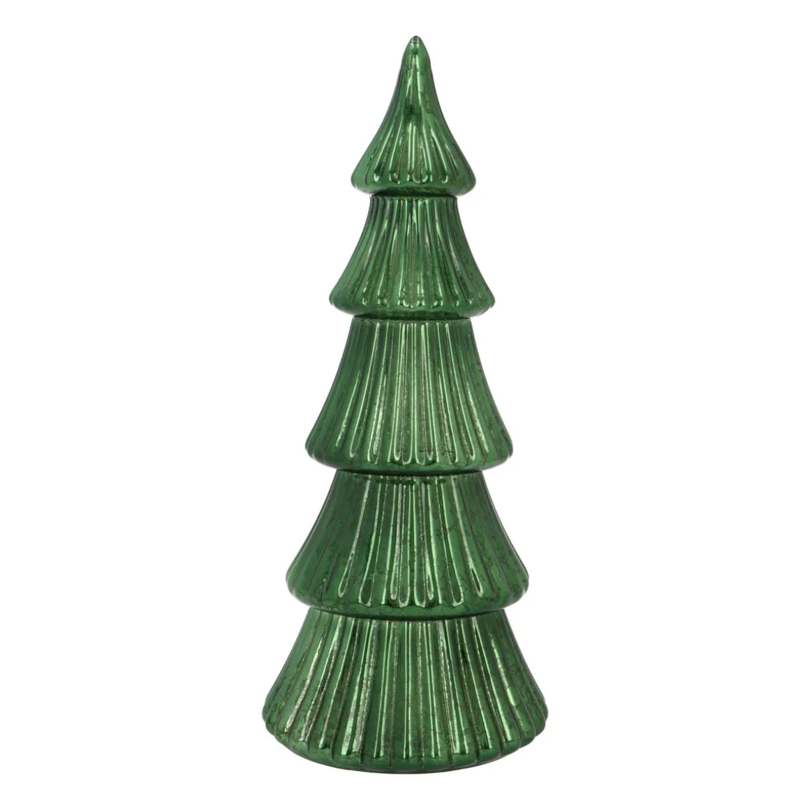Atmospheric Deep Green LED Christmas Tree With Layered Design