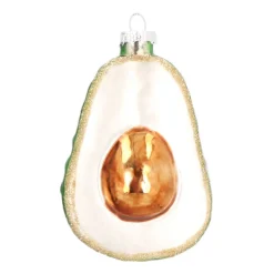 Avocado Glass Hanging Figurine 9.5cm Green
