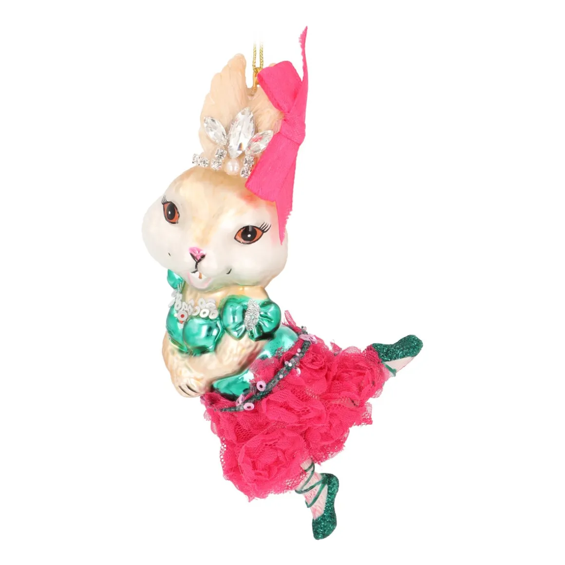 Ballerina Rabbit Ornament For A Dancing Theme