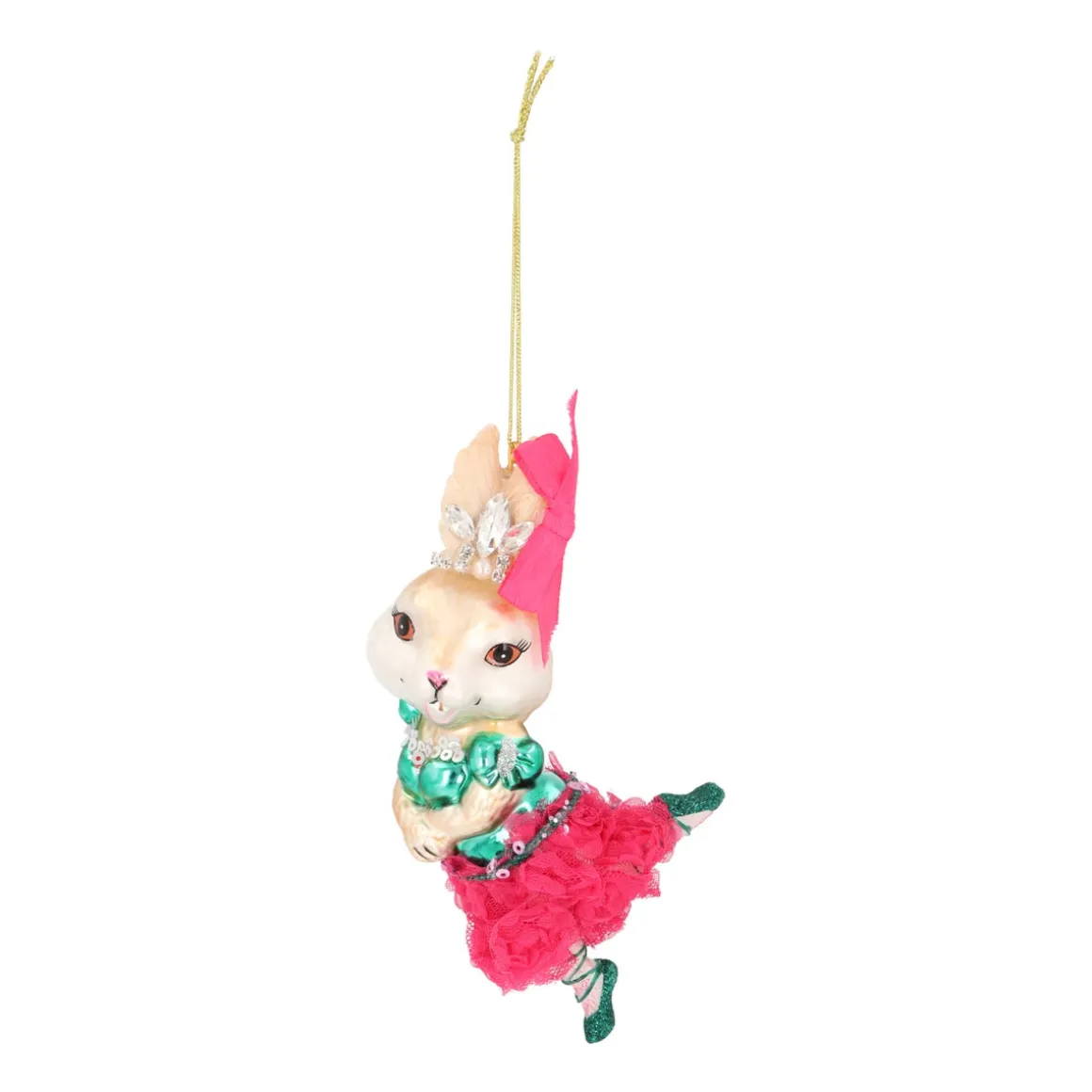 Ballerina Rabbit Ornament For A Dancing Theme
