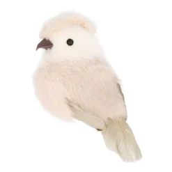 Bird Christmas Decoration 10cm Grey