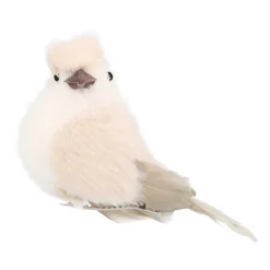 Bird Christmas Decoration 10cm Grey