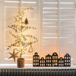 Black Canal House For Tealights