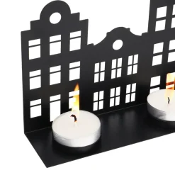 Black Canal House For Tealights