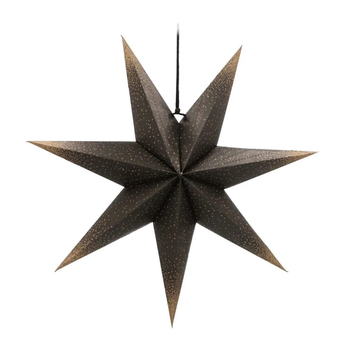 Black Paper Star Lantern 45 Cm