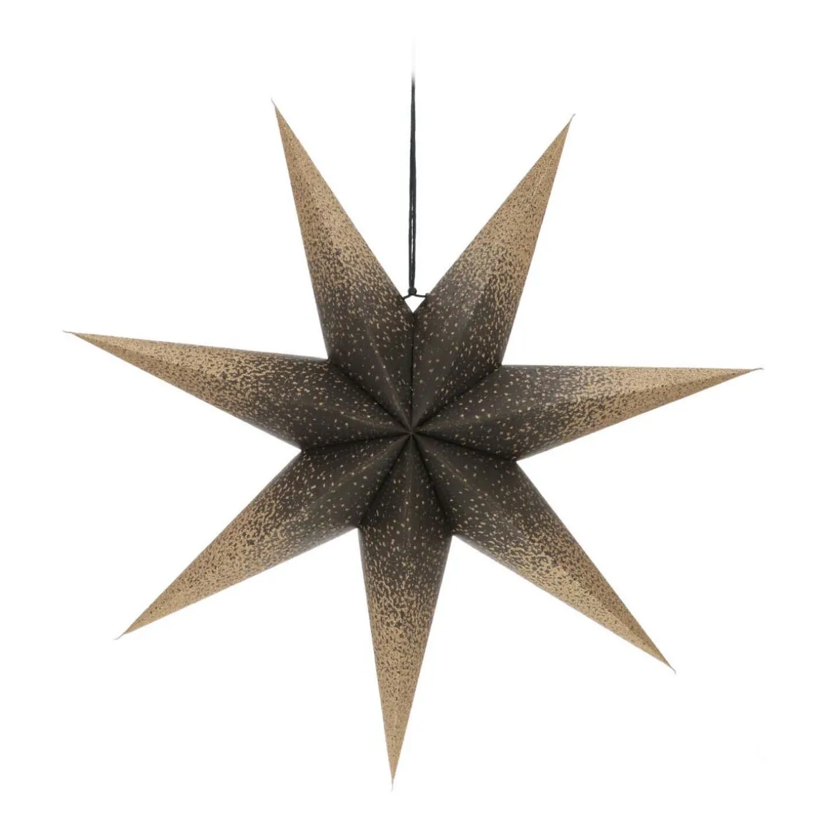Black Paper Star Lantern 60 Cm
