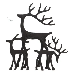 Black Reindeer With Elegant Antlers
