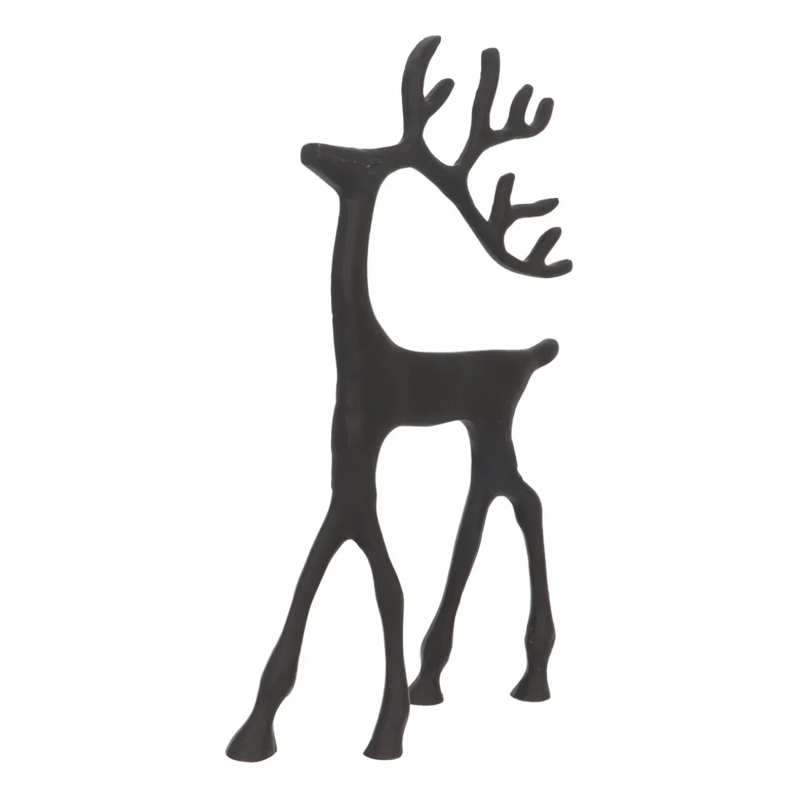 Black Reindeer With Elegant Antlers
