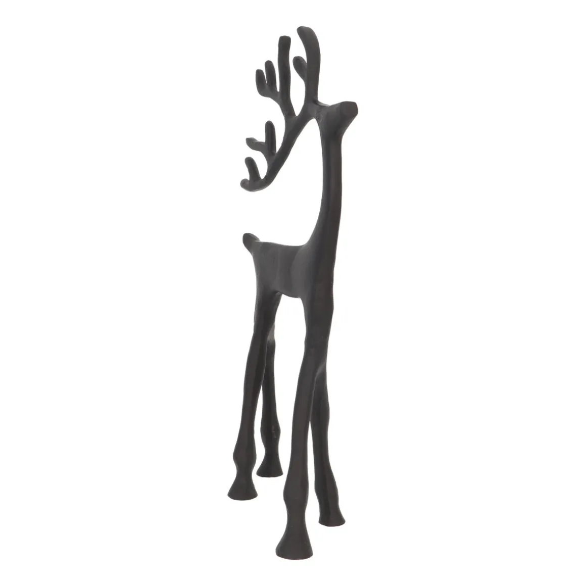Black Reindeer With Elegant Antlers