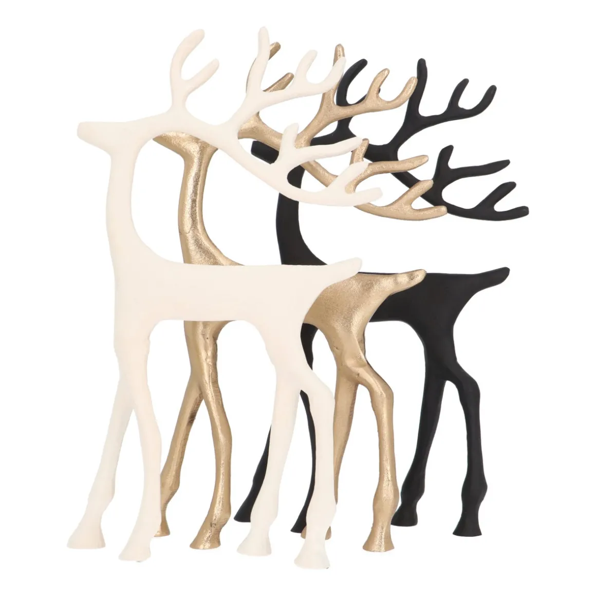 Black Reindeer With Elegant Antlers