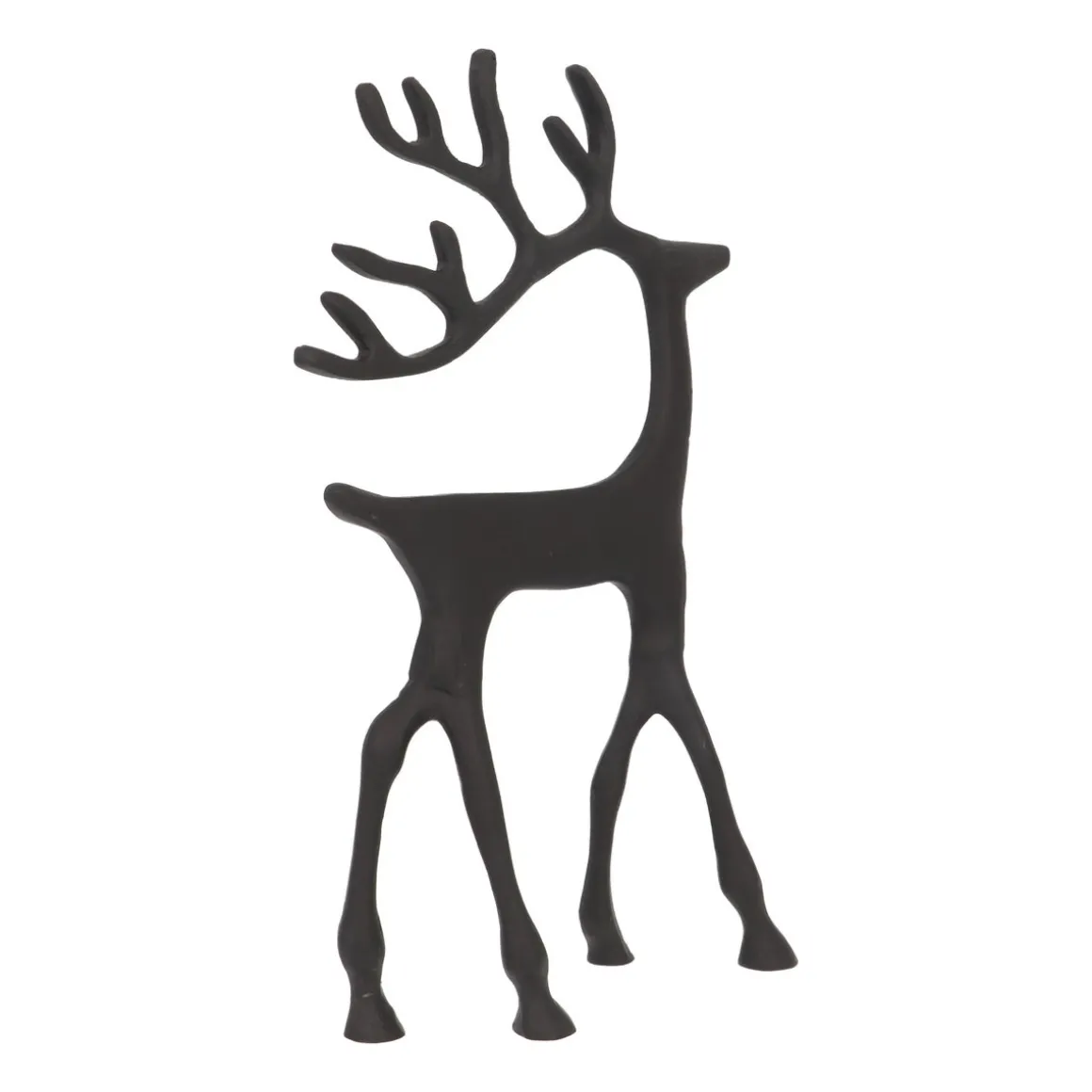 Black Reindeer With Elegant Antlers