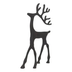 Black Reindeer With Elegant Antlers