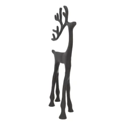 Black Reindeer With Elegant Antlers