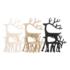 Black Reindeer With Elegant Antlers