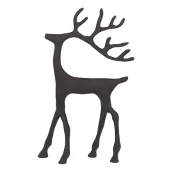 Black Reindeer With Elegant Antlers