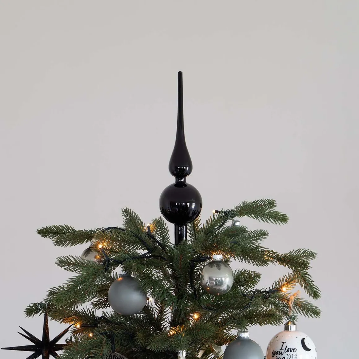 Black Topper | Shiny | Glass | 27 Cm