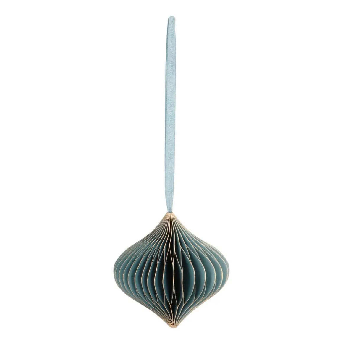 Blue Paper Christmas Ornament 8 Cm