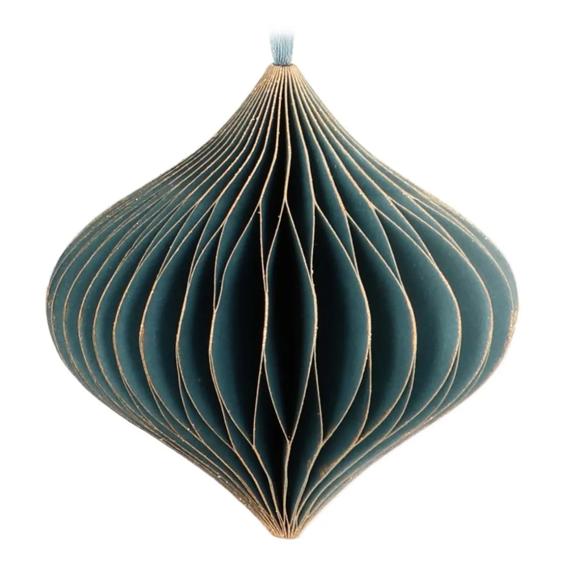 Blue Paper Christmas Ornament 8 Cm