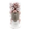 Box Of 44 Antique Pink Baubles | Shatterproof | 5-8 Cm