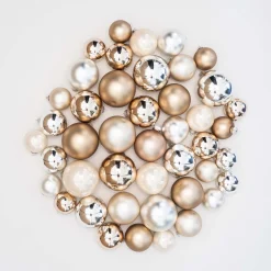Box Of 44 Baubles Home Sweet Home Mix | Glass | 5-8 Cm