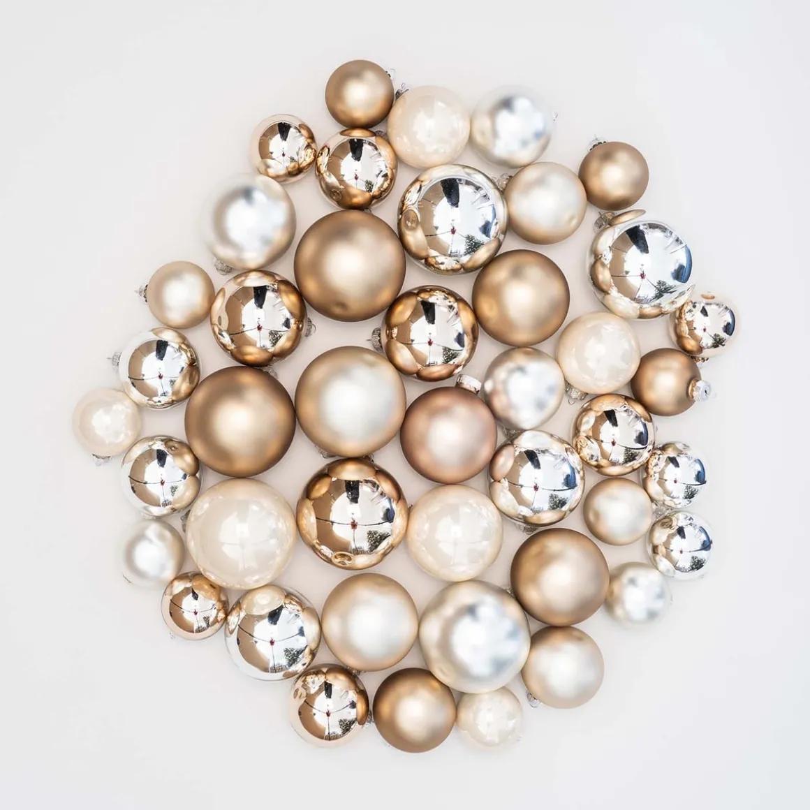 Box Of 44 Baubles Home Sweet Home Mix | Glass | 5-8 Cm