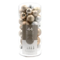 Box Of 44 Baubles Home Sweet Home Mix | Shatterproof | 5-8 Cm