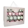Box Of 44 Baubles Romantic Mix | Glass | 5-8 Cm