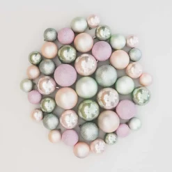 Box Of 44 Baubles Romantic Mix | Shatterproof | 5-8 Cm