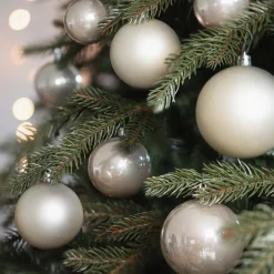 Box Of 44 Champagne Baubles | Shatterproof | 5-8 Cm